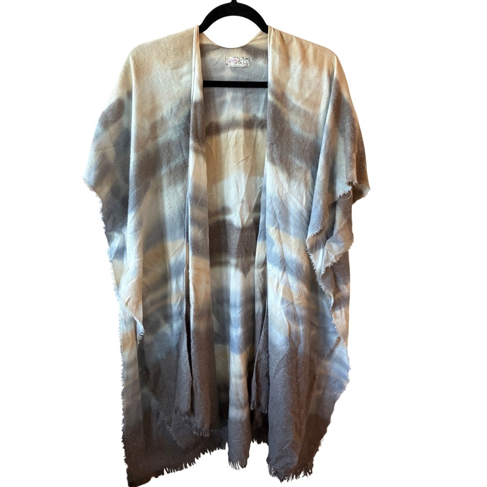Free People Y2K Ocean Dessert Dye Kimono Wrap Fring Women OS Tie-Dye Boho